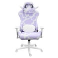 thumbnail image 2 of Techni Sport TS85 Lavender Cow Series Gaming Chair with Memory Foam Seat RTA-TS85-LAV, 2 of 11