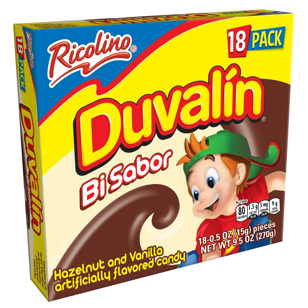 RICOLINO Duvalin Hazelnut Vanilla Spread Box of 18 count