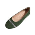 thumbnail image 1 of Loafers for Women with Rhinestone Stripe, Slip-On Flat Shoes with Soft Sole and Cushioned Insole for Casual Wear, Office Commute, and Semi-Formal Events, 1 of 9