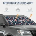 thumbnail image 4 of Kll Cherry Blossoms Windshield Sun Shade 2-Piece Foldable Car Front Window Sunshade For Most Sedans Suv Truck - Auto Sun Blocker Visor Protector Blocks Max Uv Rays - Medium, 4 of 7