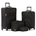 thumbnail image 1 of Jetstream Ensemble de Bagages Souples Atlantic 4 Pièces, Ensemble de Valises à Roulettes: Bagage Enregistré 25 pouces, Valise Cabine, Sac Fourre-tout et Trousse de Toilette, 1 of 13