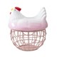 thumbnail image 4 of Cesta para huevos, cesta versátil para recoger huevos, adorno de escritorio, contenedor de verduras Rosa, 4 of 9