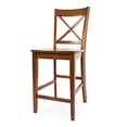 thumbnail image 3 of Jofran Simplicity Solid Wood Classic X-Back Stool (Set of 2), 3 of 3