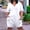 White, variant on SMihono Summer Shorts Women Women Fashion Loose V-neck Pocket Casual Solid Color Mid-length Jumpsuit Casual and Gym Shorts for Women