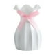 thumbnail image 4 of Florero europeo decoración minimalista jarrón con adorno floral, boca de hoja de loto florero moderno florero elegante para estante sala de estar, 4 of 9