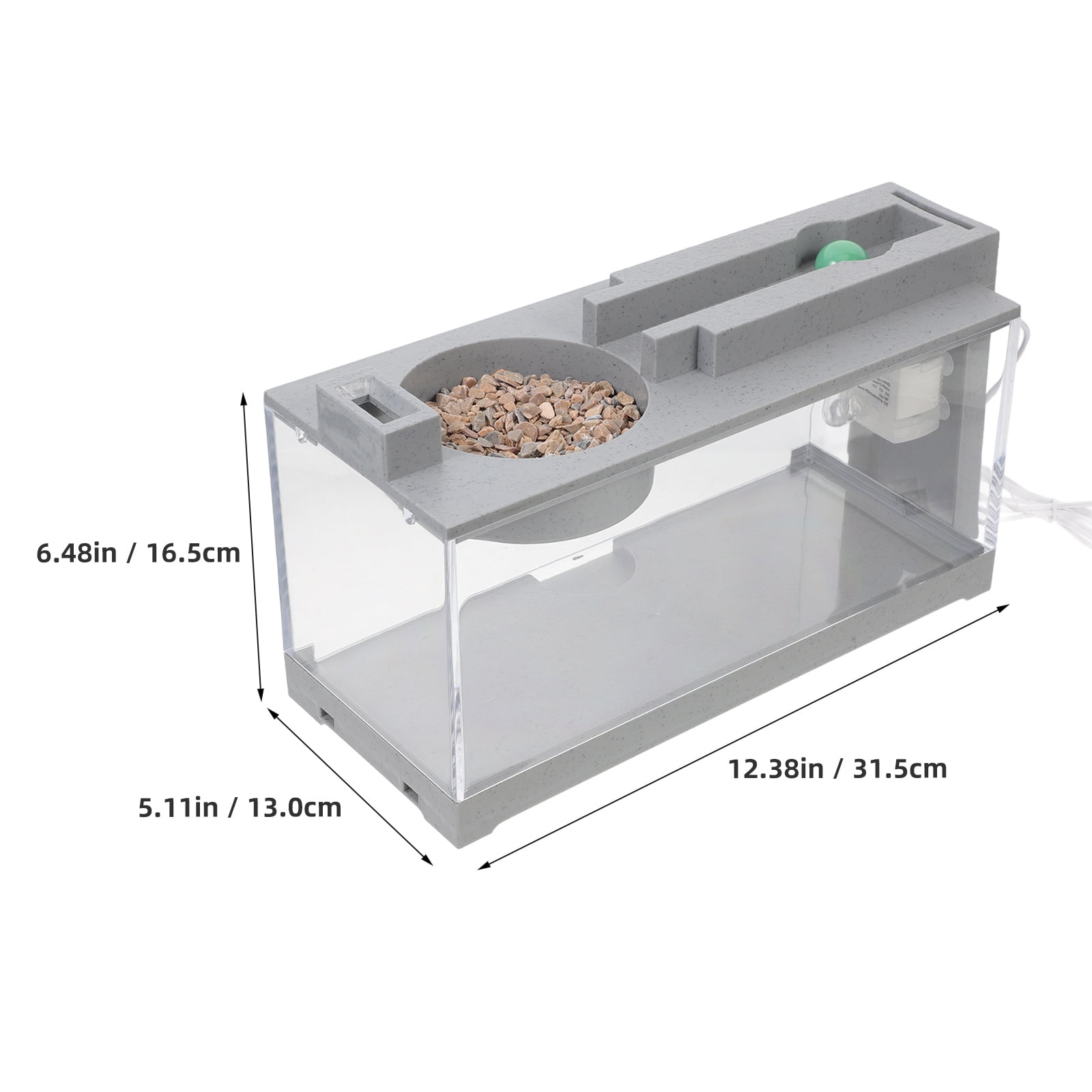OFFIGAM Aquarium Fish Tank Easy Maintenance ABS For Home Use 1Set