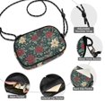 thumbnail image 3 of FORMRS Mini Crossbody Bag for Women Adjustable Rope Shoulder Casual Phone Purse, Christmas Holly Leaves, 3 of 7