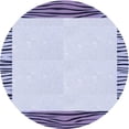thumbnail image 1 of Ahgly Company Machine Washable Indoor Round Transitional Heavenly Blue Area Rugs, 3' Round, 1 of 7