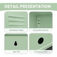 thumbnail image 5 of Bingirl Armoire de Rangement en Métal Vert Émeraude Minimaliste à Porte Simple Table d'Appoint avec Design de Table Basse Console de Rangement Décorative, 5 of 5