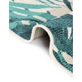 thumbnail image 2 of Unique Loom Outdoor Botanical Collection Area Rug - Sprig (5' 1" x 8' Rectangle Teal blue/Navy Blue), 2 of 9