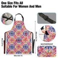 thumbnail image 3 of Tie Dye Flowers Kitchen Apron with 2 Pockets Adjustable waterproof Cooking Aprons for Women Men Chef, 3 of 7