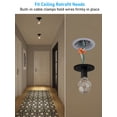 thumbnail image 2 of 24 Pack One Gang Old Work Round Electrical Outlet Box, 18 Cubic Inch Device Box, PVC Electrical J-Box for Pendant, Fans, Switch, ETL Listed, 2 of 8