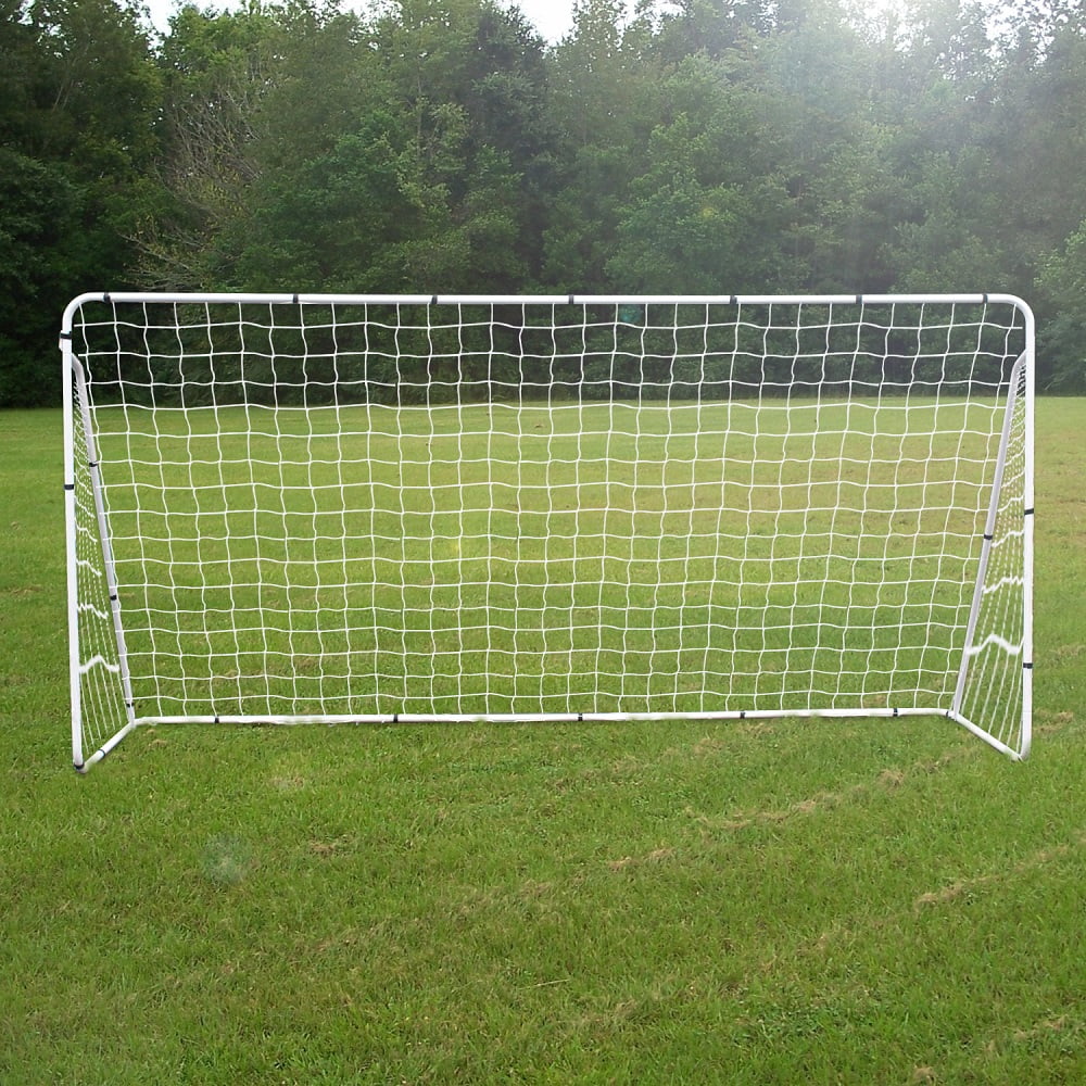 12 x6ft Portable Soccer Goal Net Steel Post Frame Backyard Football Training Set 