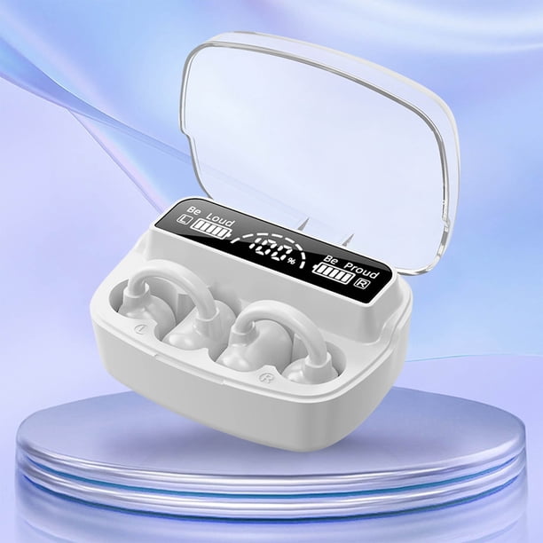 Auriculares Bluetooth, Auriculares inalámbricos Bluetooth 5.3 tipo clip para la oreja, Auriculares deportivos inalámbricos Bluetooth con batería de larga duración, Auriculares Bluetooth