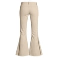 thumbnail image 5 of Glisme Child Girls Uniform Pants Back To School Empire Waist Flared Leg Pants Solid Color Casual Trousers Khaki 7-8 Years, 5 of 6