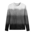thumbnail image 4 of BLVB Long Sleeve Shirts for Women Casual Fall Blouses Crewneck Gradient Printed Cute Tops Loose Fit Tunics Black, 4 of 4