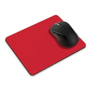 FINCIBO Rectangle Standard Mouse Pad, Non-Slip Mouse Pad for Home, Office, and Gaming Desk - Solid Favorite Red