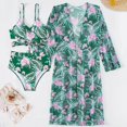 thumbnail image 3 of Gibobby Conjunto de bikini para mujer Bikinis de cintura alta para mujer, conjunto de Bikini Sexy de 3 piezas, traje de baño para cubrir, traje de baño d(Verde,M), 3 of 5
