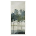 thumbnail image 3 of Kate and Laurel Sylvie Whispering Trees I Framed Canvas Wall Art by Amy Lighthall, 18x40 White, Modern Abstract Tree Landscape Art for Wall, 3 of 7