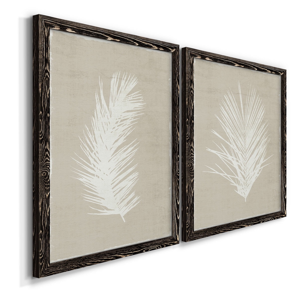 Palm Oasis I - Premium Framed Canvas 2 Piece Set - Ready to Hang