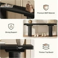 thumbnail image 5 of Tribesigns Wooden Entryway Bench, 47" Shoe Bench, Modern Narrow Hallway Foyer Seat Dining Seat, 5 of 6