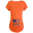 thumbnail image 1 of CafePress - Patriotic Funny Face Maternity T Shirt - Maternity Dark T-Shirt, 1 of 1