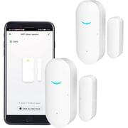 2 Pack WiFi Door Window Sensor Detector: Wireless Security Alarm Sensor, Tuya Open Contact Compatible with Alexa,Google Home,Siri, Smart Sensors for Home Business