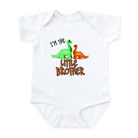 

CafePress - Little Brother Dinosaur Infant Bodysuit - Baby Light Bodysuit Size Newborn - 24 Months