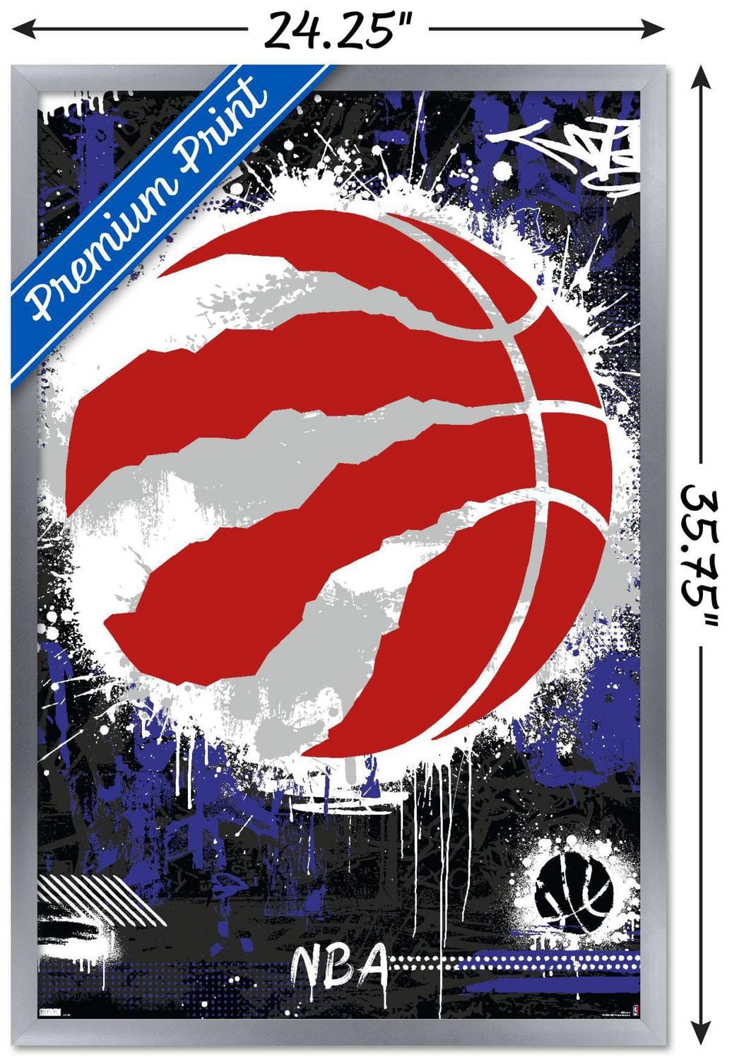 NBA Toronto Raptors - Maximalist Logo 23 Wall Poster