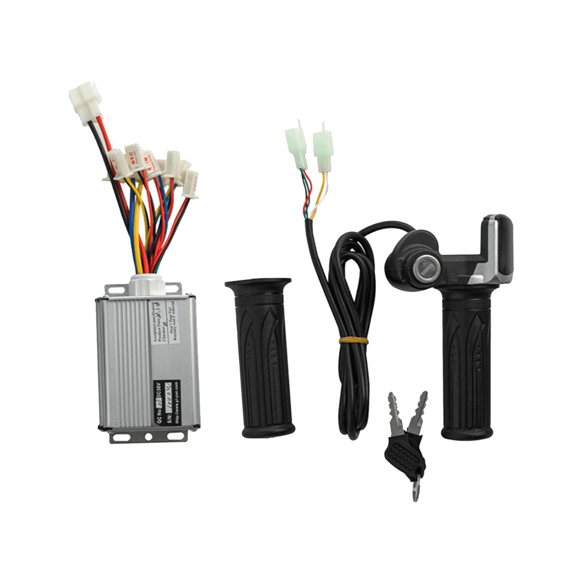 48V 1000W Electric Scooter Brushed Controller Motor+Throttle Twist Grip