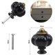 thumbnail image 2 of Pomos vintage NQ 6 tiradores de calabaza para muebles negro, 2 of 5