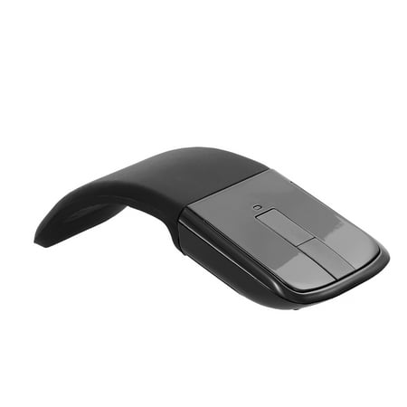 2.4G Wireless Mouse with USB Arc Mouse with Touch Function Folding Optical with USB Receiver Bending Mouse for PC Laptop(Black) Canada