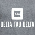 thumbnail image 3 of CafePress - Delta Tau Delta White Stacked Signature T Shirt - Women's V-Neck Dark T-Shirt, 3 of 4