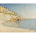 thumbnail image 3 of Paul Signac 14x12 Black Modern Framed Museum Art Print Titled - Cassis, Cap Lombard, Work 196, 3 of 5