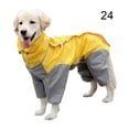 thumbnail image 4 of Methold Chubasquero para perros, chaqueta para la lluvia, mono reflectante cálido, abrigo para cachorros, ropa de primavera/verano, ropa para Suministros para perros Amarillo veinticuatro, 4 of 6