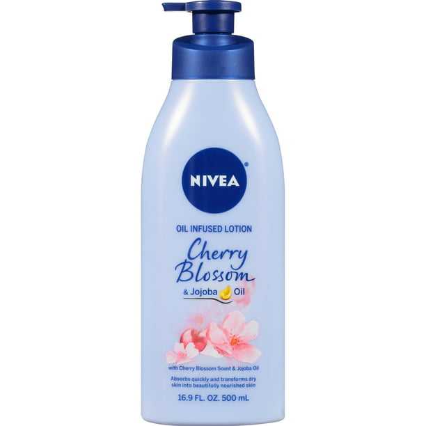 Nivea Oil Infused Body Lotion Cherry Blossom And Jojoba Oil 16 9 Fluid Ounce Walmart Com Walmart Com