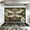 Color 1, variant on Kitchen Backsplash Peel and Stick Wall Murals Gears Dragonfly Clock Flowers Botanical Elements Vintage Removable Mural 35.4"W x 23.6"H, Oil Proof Vinyl Wallpaper for Fireplace & Behind Stove