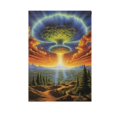 thumbnail image 2 of Alien Mushroom Cloud Garden Flag 28x40 inch Double Sided Outside Yard Decorations for Home Outdoor, 2 of 6