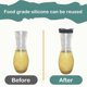 thumbnail image 4 of Salad Dressing Bottle Cap | Silicone Replacement Lid | Easy Clean | Tight Lock & Airtight Seal | Reusable Food-Grade Material | Fits Standard Cruets | Black Gray | 7x7x2cm | 1-Pack, 4 of 6