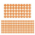 thumbnail image 1 of Etiquetas adhesivas numéricas, 10 hojas redondas, 1 a 50 calcomanías consecutivas para cartas, sobres de aula, bolsas, envoltorios de regalos, álbumes Soledad Pegatinas de números, 1 of 9