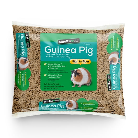 Small World Food for Guinea Pigs 4lb Bag