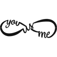 thumbnail image 2 of You Me and Us Infinity - Metal Wall Art, 2 of 7