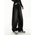 thumbnail image 3 of EMMIOL Women's Y2K Barrel Baggy Jeans Stretch High Waist Wide Leg Jeans Vintage Boyfriend Denim Pants, 3 of 7