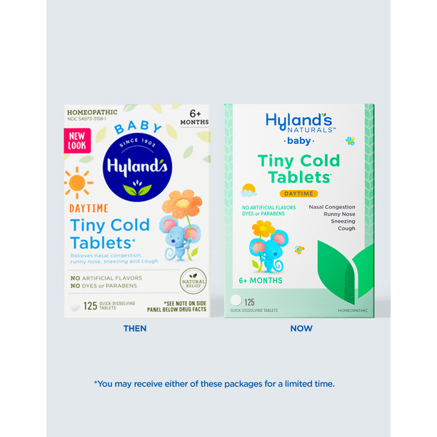 Hyland's Naturals Baby Tiny Cold Tablets, Natural Relief of Runny Nose