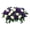 Purple, variant on 1 Pc 19.69" Artificial Cemetery Flower Saddle for Headstone, 36 Full Roses with Rustproof Galvanized Frame All Weather Grave Decorations for Memorial Day, Pure White & Classic Red