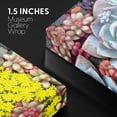 thumbnail image 4 of wall26 Canvas Wall Art A Bouquet of Lola Echeveria Succulent with Yellow Flowers Botanical Plants Photography Modern Art Farmhouse/Country Colorful for Living Room, Bedroom, Office - 32x48 inches, 4 of 4