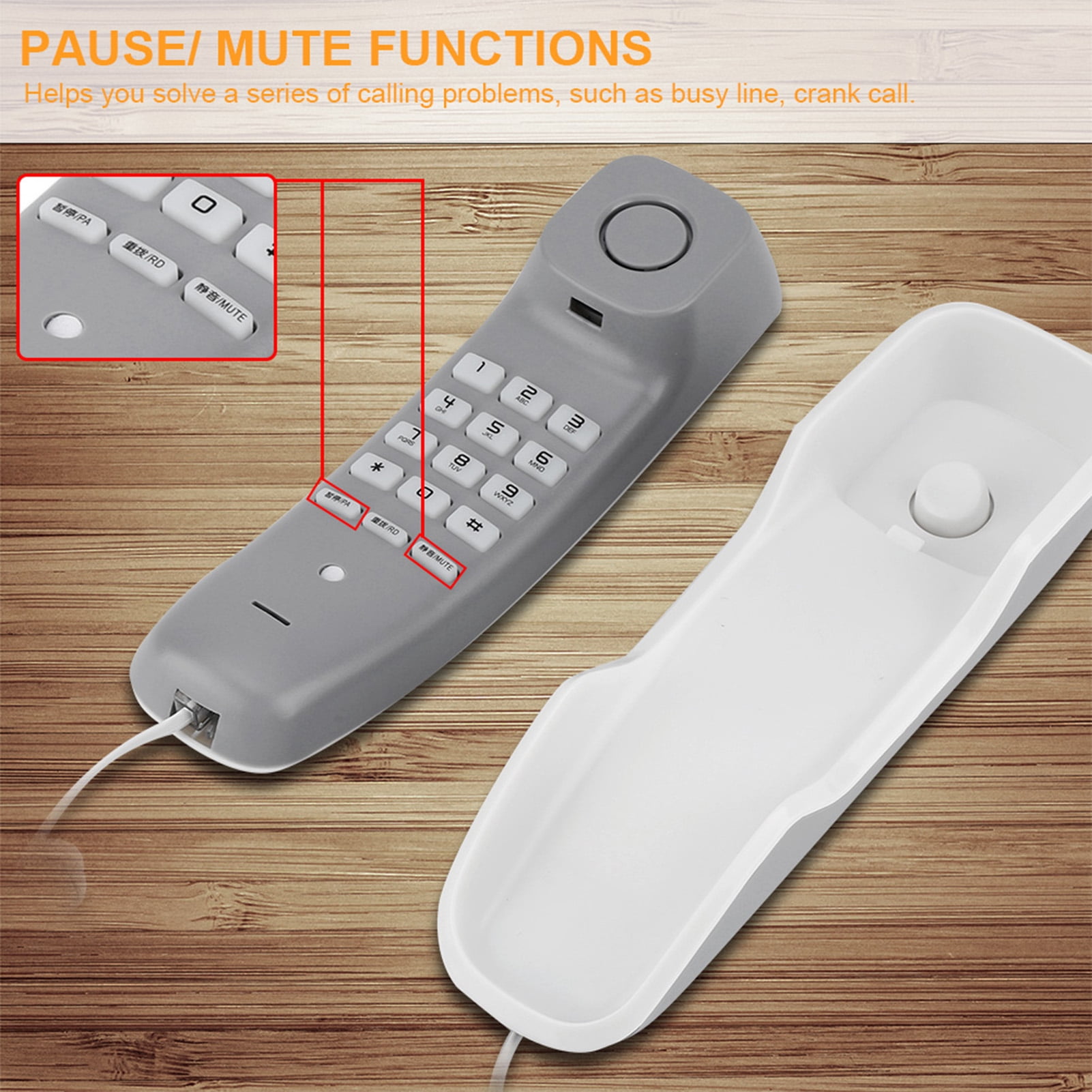 Landline Wall Phones Wall Landline Telephone Noise Cancelling Wall