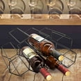 thumbnail image 3 of Black Countertop Wine Rack,Metal Wine Bottle Rack 9 Bottles,Counter Wine Rack for Wine Storage,Heavy Duty Wine Racks Countertop,Small Wine Rack,Table Top Wine Rack,Wine Rack Countertop,No Assembly, 3 of 6