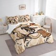 thumbnail image 4 of Feelyou Tribal Western Cowboy Twin Bedding Sets 7-Piece, Brown Cowgirl Boot Bedding Comforter Set, Texas Stars Cactus Sheet Sets, Super Cozy Room Decor, 4 of 8