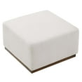 thumbnail image 4 of Tilden Large 28" Square Boucle Upholstered Ottoman in Cloud Walnut, 4 of 9
